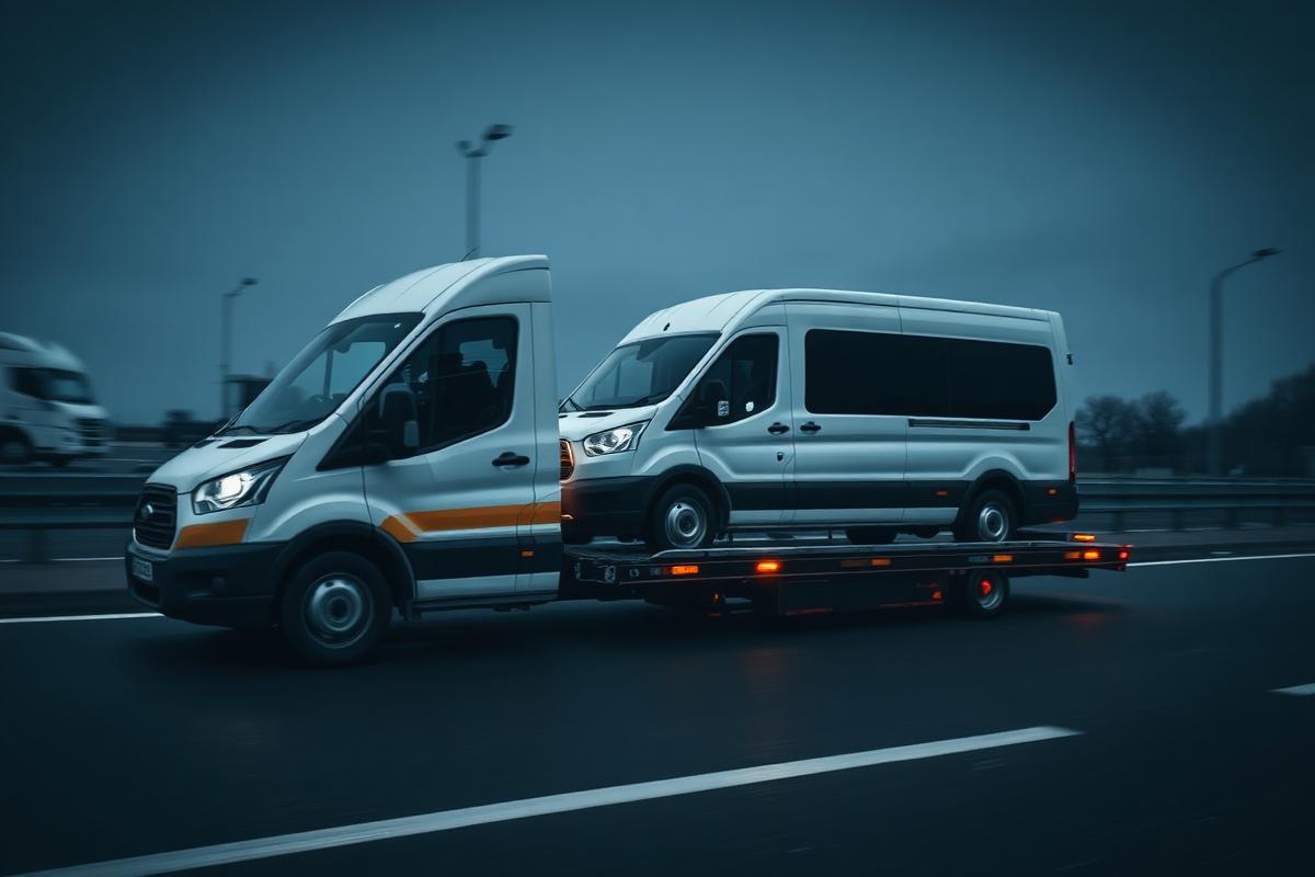 Recovery van in transit